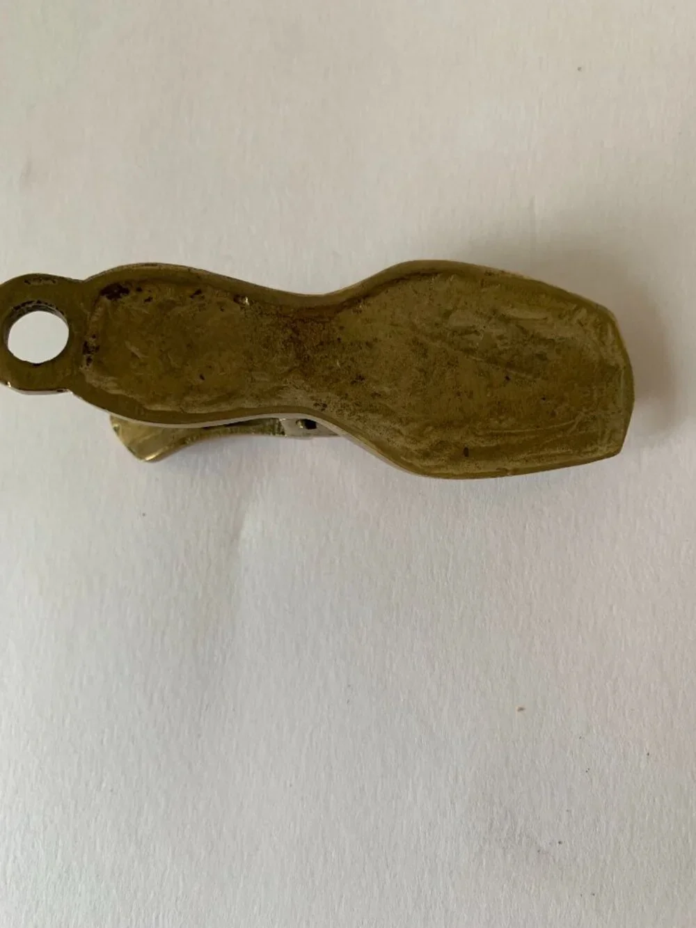 Vintage Victorian Style Heavy Brass Lady's Hand Desk Clip Paper/Letter Holder